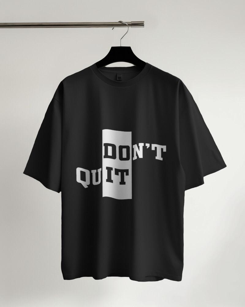 Don't Quit" Black Men’s T-Shirt