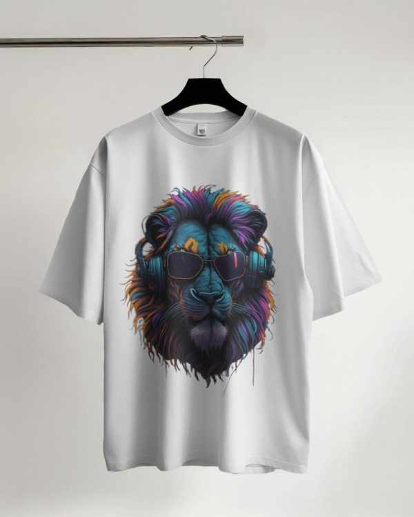 White (Lion) T-Shirt for men