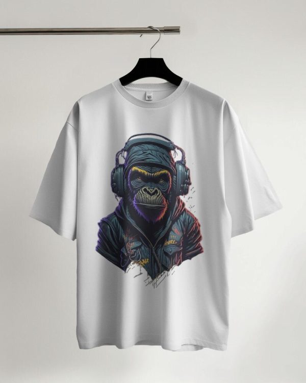 White (Monkey) T-Shirt for Men