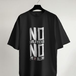 Black (No Girlfriend) T Shirt for Men