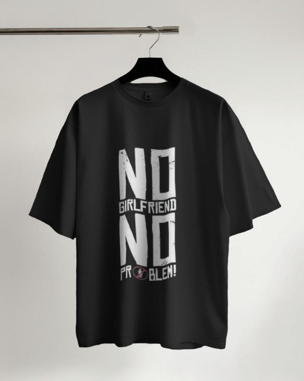 Black (No Girlfriend) T Shirt for Men