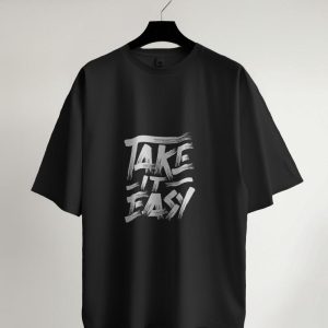 Black (Take it Easy) T-Shirt for Men