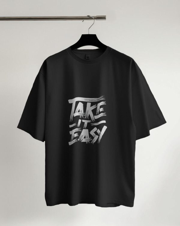 Black (Take it Easy) T-Shirt for Men