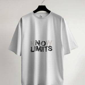 White (Know Limit) T-Shirt for Men