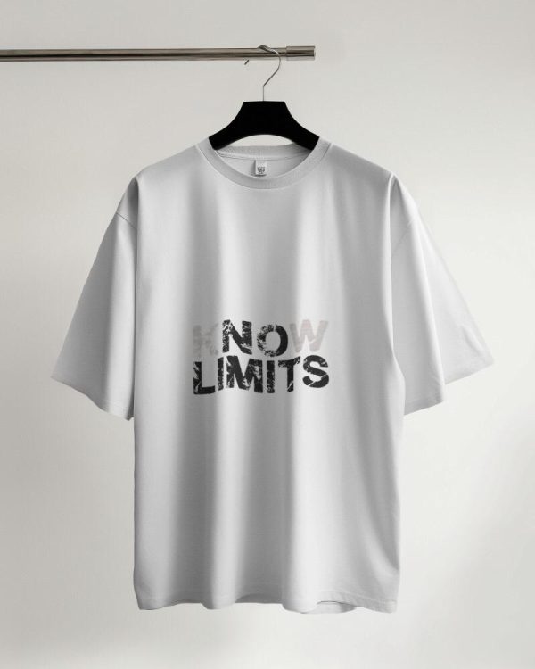 White (Know Limit) T-Shirt for Men