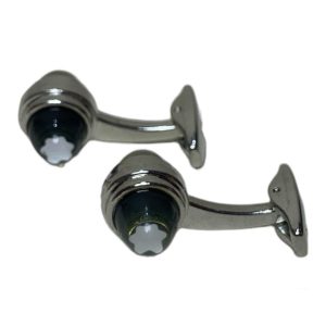 Noir Vision Silver Cufflinks